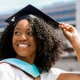 Photo of Author Krislyn Johnson in Graduation Cap